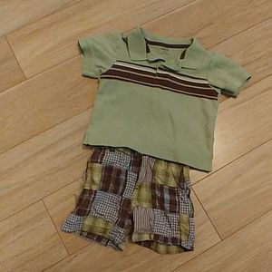 Gymboree Boys Outfit - 2T Shirt & 3T Shorts